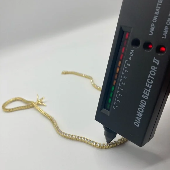 18k Yellow Gold Plated Moissanite Tennis Chain Necklace 18-24” 3mm 925 Silver - Picture 2 of 7